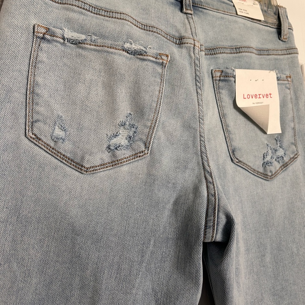 High Rise Light Blue Women's Jeans - Picture 7 of 10
